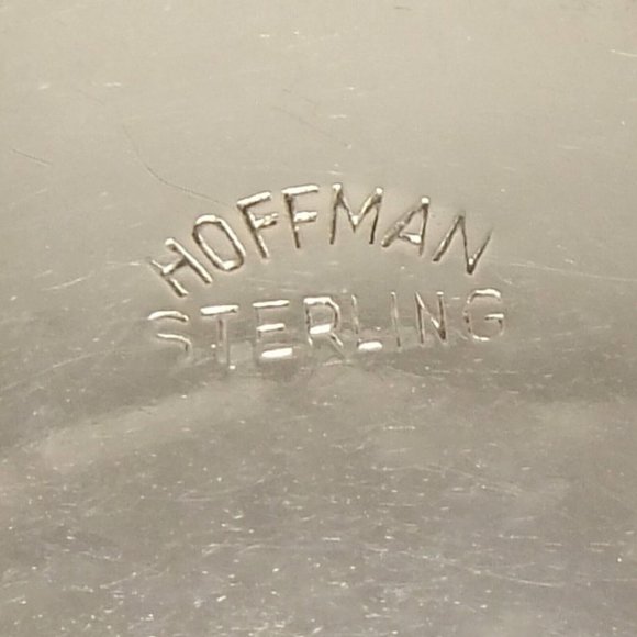 Sterling bracelet with painted butterfly wing background art deco 20's - 7 1/4" - Picture 4 of 4